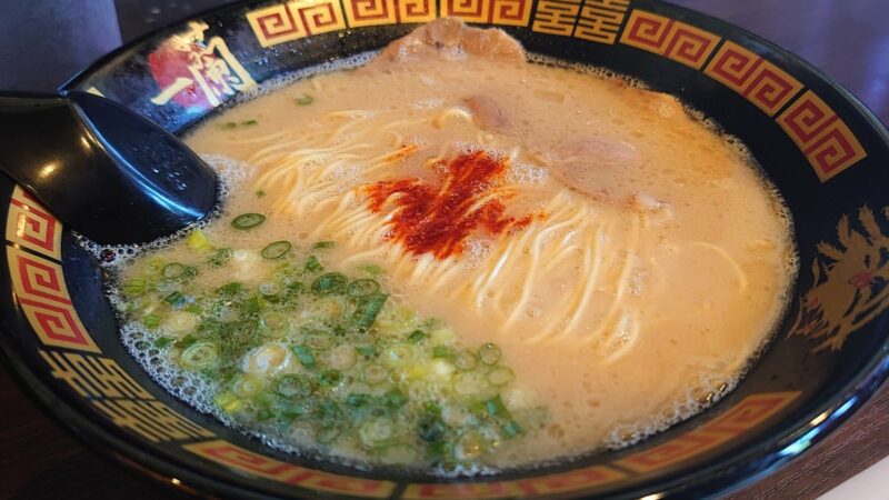 一蘭の森のラーメン